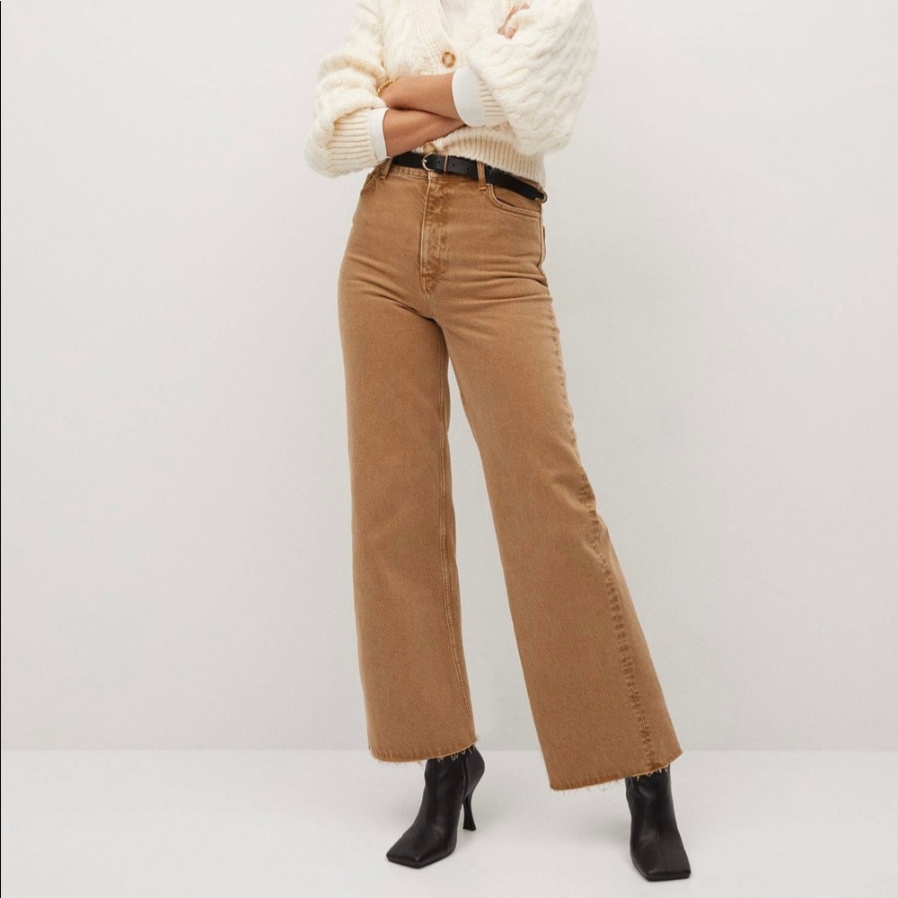 MANGO Wide Leg High waisted jeans size US 2
